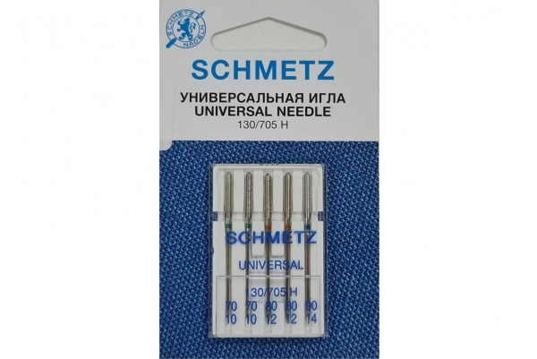 Иглы Schmetz универсальные (70x2, 80x2, 90x1), 5 шт в Калуге