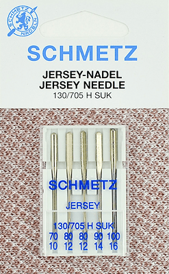 Иглы Schmetz джерси 130/705 H SUK (70x1, 80x2, 90x1, 100x1) 5 шт в Калуге